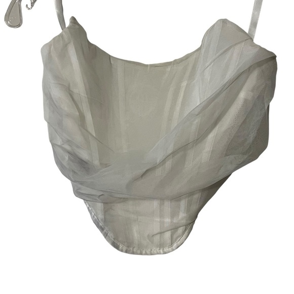 NWT REVOLVE SUPERDOWN Savannah Corset Top in White Large Bachelorette Bride - Picture 12 of 15